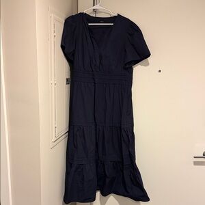 Quince Deep Blue Midi Dress